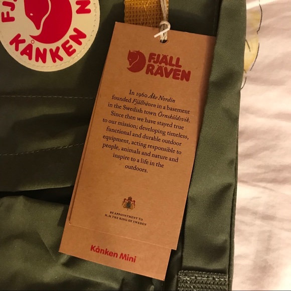 authentic Fjallraven kanken ochre green - Picture 2 of 8